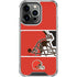 NFL Cleveland Browns Zone Block iPhone 16 Pro Clear Case